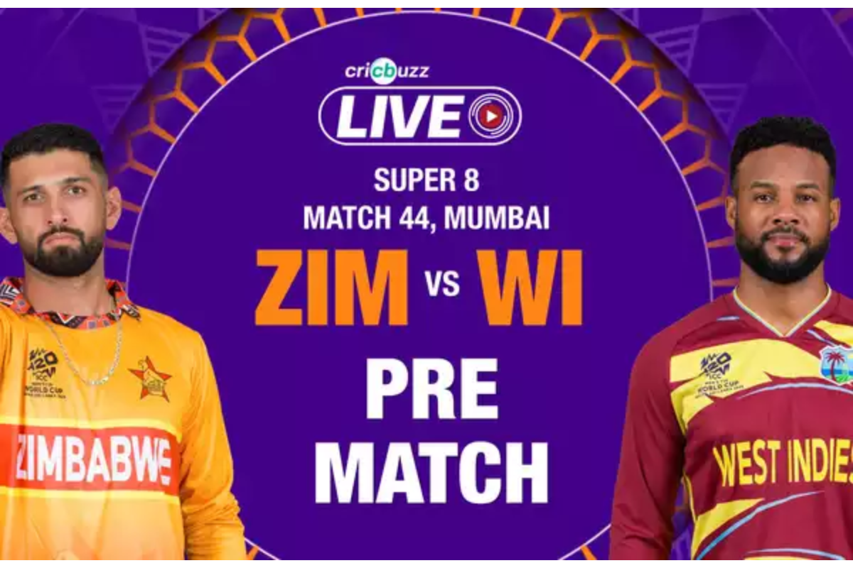 WI vs ZIM Live Score: 254 रन के लक्ष्य का पीछा करते हुए जिम्बाब्वे संघर्ष में